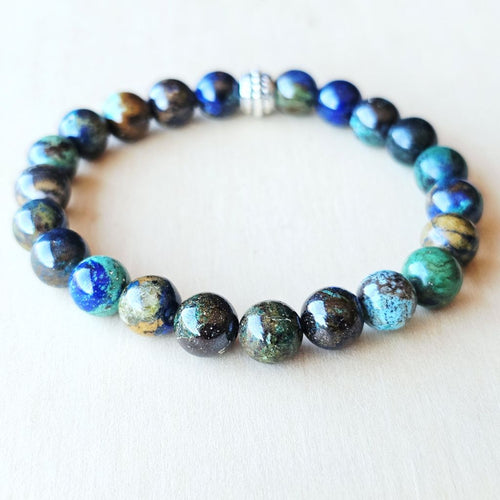 Azurite & Malachite With Chrysocolla Bracelet | Earth Resonance