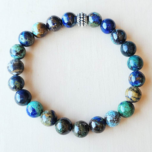 Azurite & Malachite With Chrysocolla Bracelet | Earth Resonance