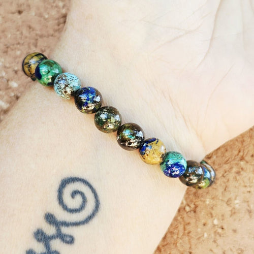Azurite & Malachite With Chrysocolla Bracelet | Earth Resonance