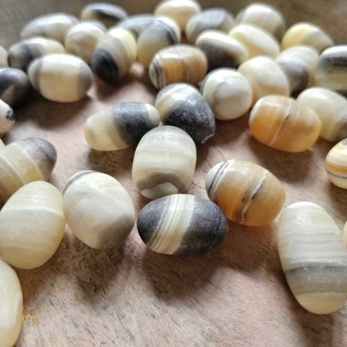 Banded Zebra Calcite Tumbled Stones