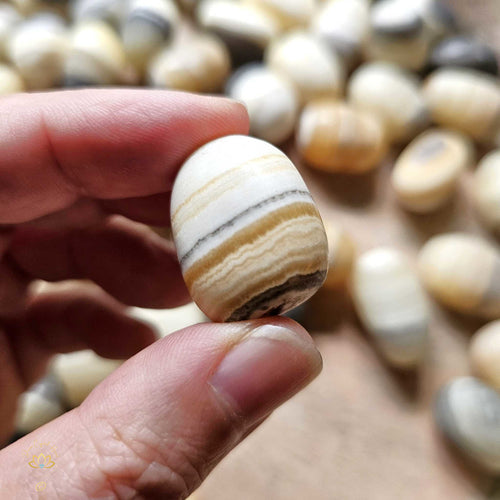 Banded Zebra Calcite Tumbled Stones