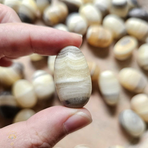 Banded Zebra Calcite Tumbled Stones