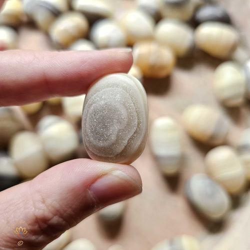 Banded Zebra Calcite Tumbled Stones