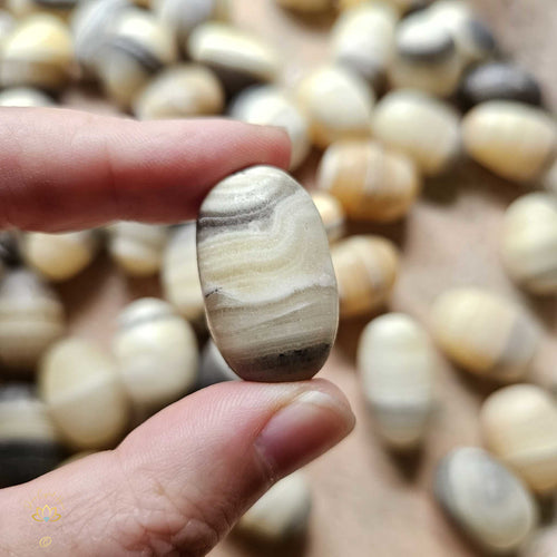 Banded Zebra Calcite Tumbled Stones