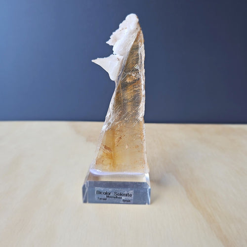 Bi-Colour Selenite Specimen | Light Layers, Loud Wisdom.