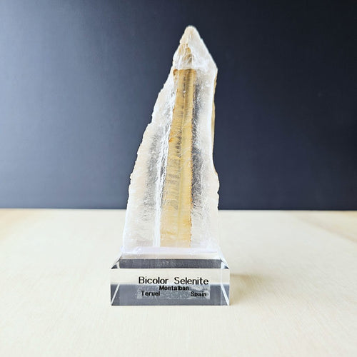 Bi-Colour Selenite Specimen | Light Layers, Loud Wisdom 115gms