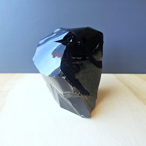 Black Obsidian Abstract Sculpture | Dark Matter