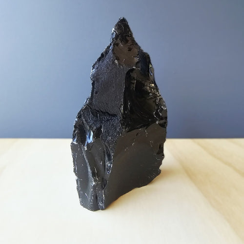 Black Obsidian Abstract Sculpture | Dark Matter