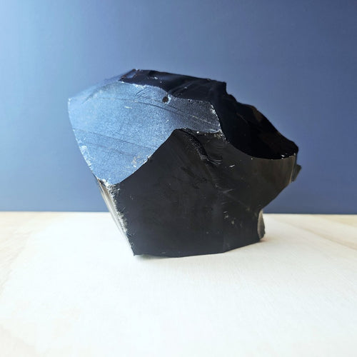 Black Obsidian Abstract Sculpture | Dark Matter