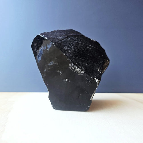 Black Obsidian Abstract Sculpture | Dark Matter