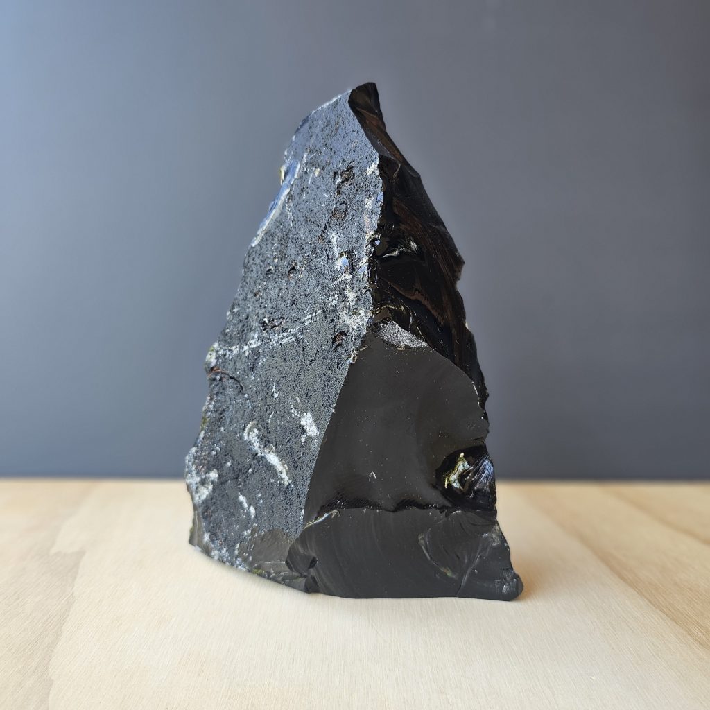 Black Obsidian Abstract Sculpture | Midnight Structure – Divine Crystal ...