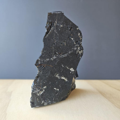 Black Obsidian Abstract Sculpture | Midnight Structure