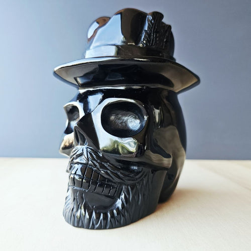 Black Obsidian Explorer Skull | Man Of Mystery