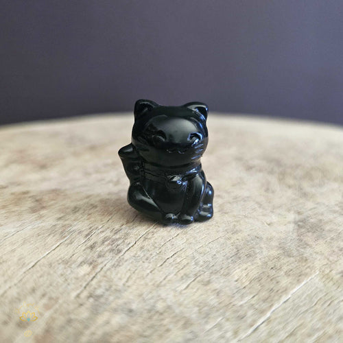 Black Obsidian Lucky Cats