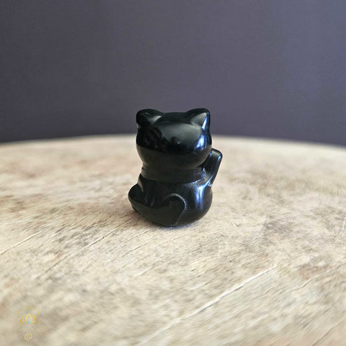 Black Obsidian Lucky Cats