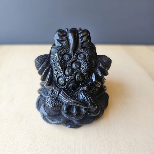 Black Obsidian Money Toad | The Wealth Keeper