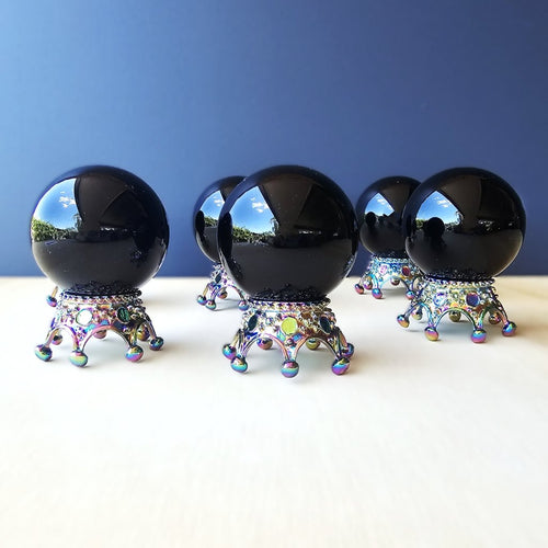 Black Obsidian Spheres | Inner Circle Of Self