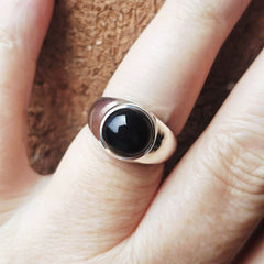 Black Onyx Ring | Shadow Sovereign