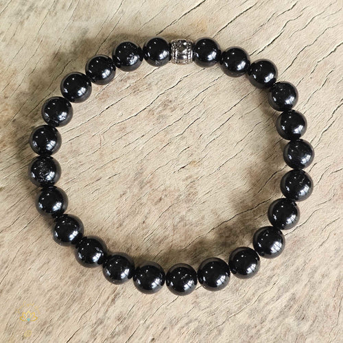Black Tourmaline Bracelet | 8mm Beads