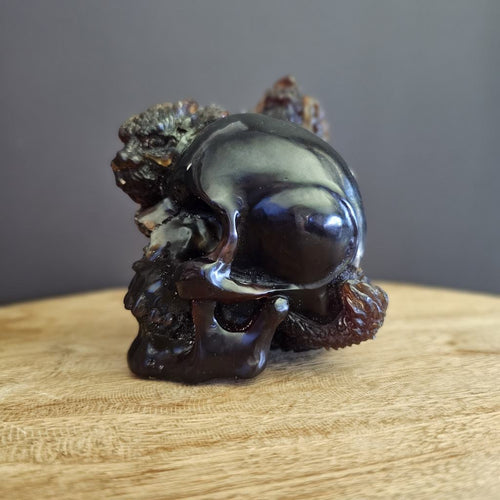 Blue Amber Skull | Guardian of The dragon Realm