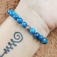 Blue Apatite Bracelet - A Grade | Truth Be Told