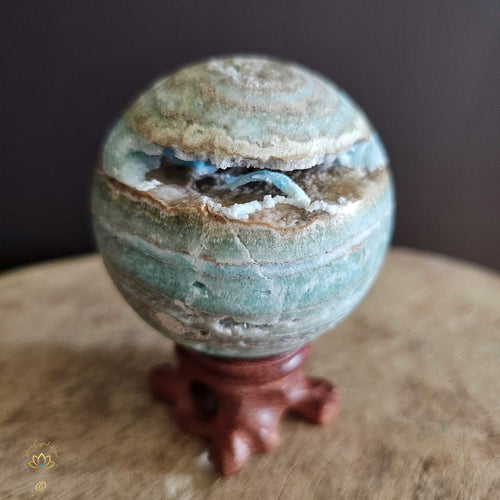 Blue Aragonite | Sphere 345gms