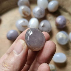 Blue Chalcedony Tumbled Stones