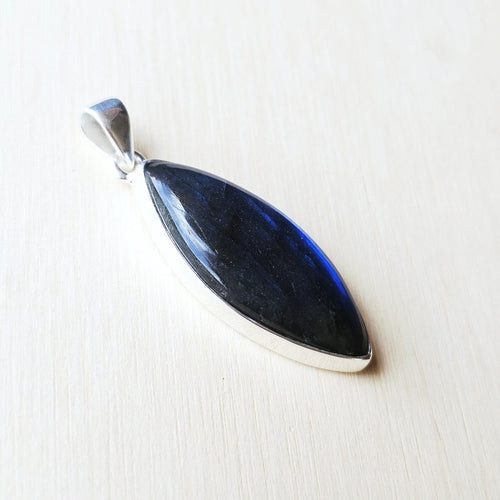 Blue Fire Labradorite Pendant | Celestial Spark