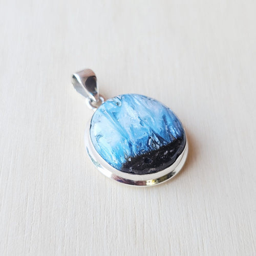 Blue Ice Glacierite Pendant | Cosmic Waves
