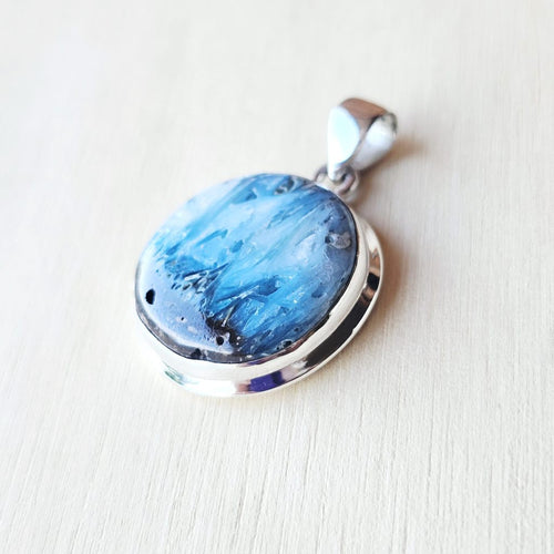 Blue Ice Glacierite Pendant | Cosmic Waves