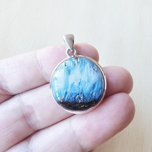 Blue Ice Glacierite Pendant | Cosmic Waves