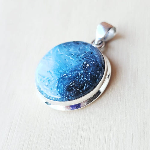 Blue Ice Glacierite Pendant | Serenity Exists