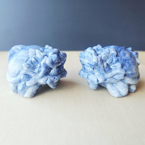 Blue Kyanite Dragon Turtle | Clear Vision Guardians