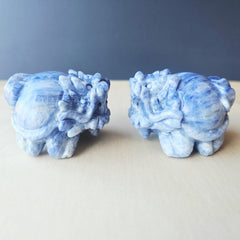 Blue Kyanite Dragon Turtle | Clear Vision Guardians
