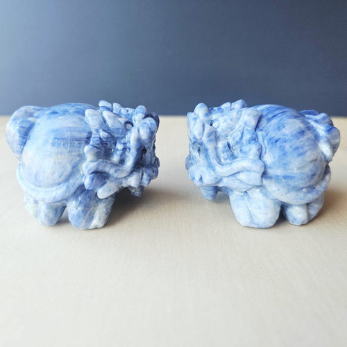 Blue Kyanite Dragon Turtle | Clear Vision Guardians