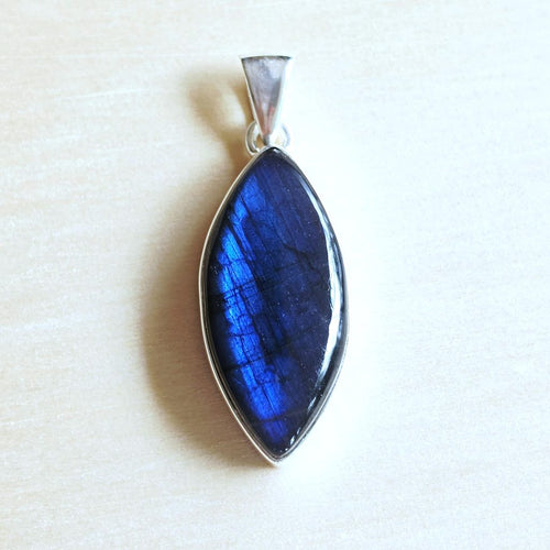 Blue Labradorite Pendant | Celestial Spark