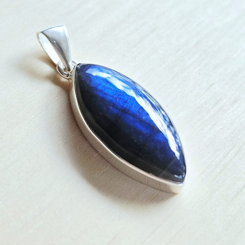 Blue Labradorite Pendant | Celestial Spark