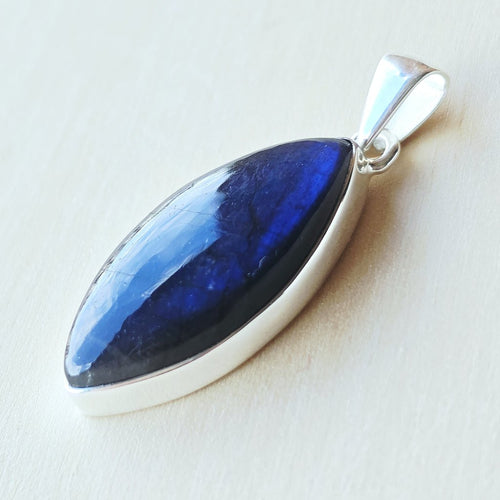 Blue Labradorite Pendant | Celestial Spark