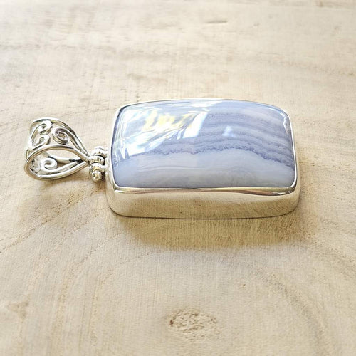 Blue Lace Agate Pendant | Inner Peace