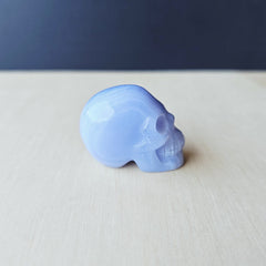 Blue Lace Agate Skull | The Calm Sentinel