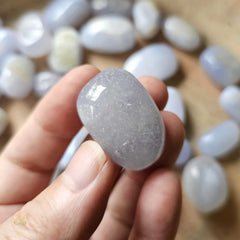 Blue Lace Agate Tumbled Stones