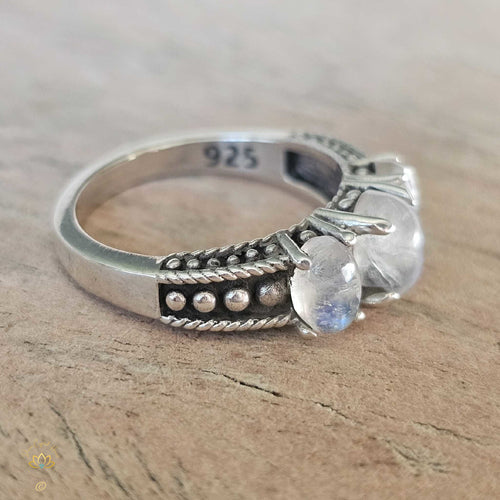 Blue Moonstone Rings | Lunar Magic