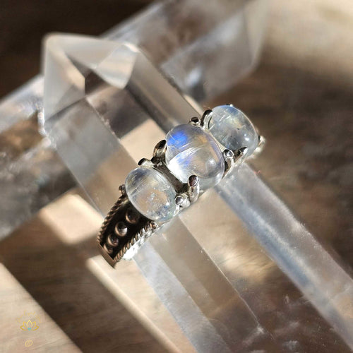 Blue Moonstone Rings | Lunar Magic