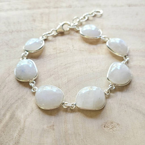 Blue Moonstone | Sterling Silver Bracelet