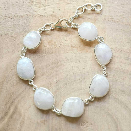 Blue Moonstone | Sterling Silver Bracelet