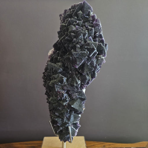 Blue Octahedral Phantom Purple Fluorite | Rainbow Activation 8.57kgs