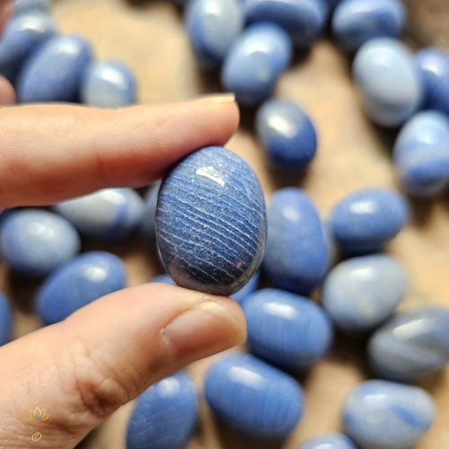 Blue Quartz Tumbled Stones