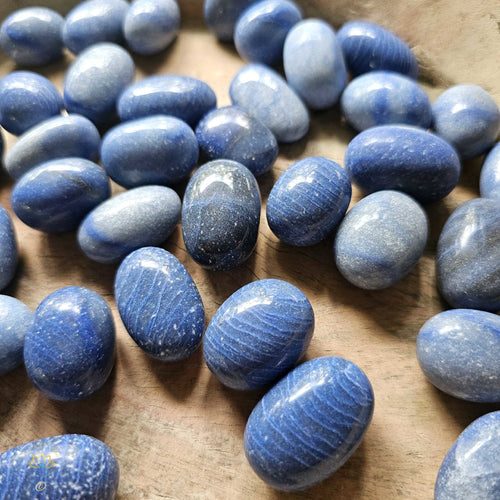 Blue Quartz Tumbled Stones