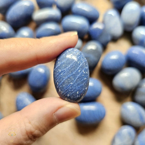 Blue Quartz Tumbled Stones