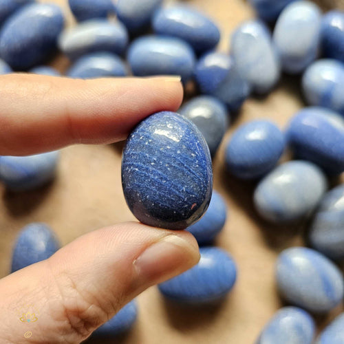 Blue Quartz Tumbled Stones